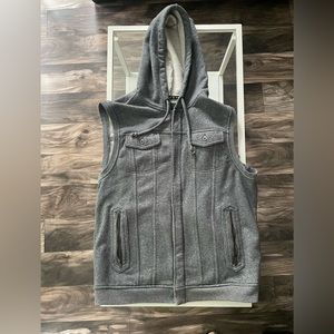 Charcoal Gray Rock & Republic Men’s Vest Large